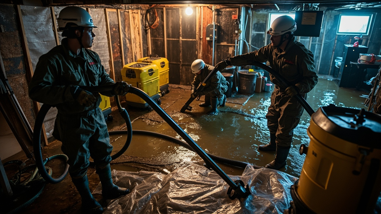 How Professional Basement Flood Cleanup Actually Works
