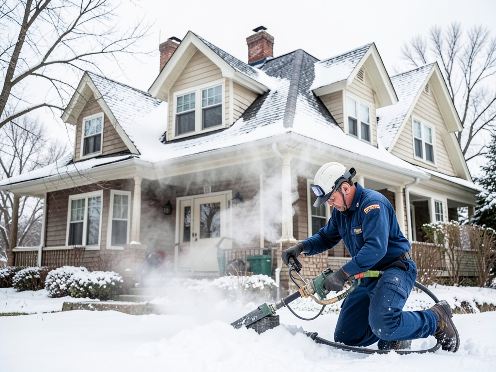Fixing ceiling damage from winter ice dams in your
